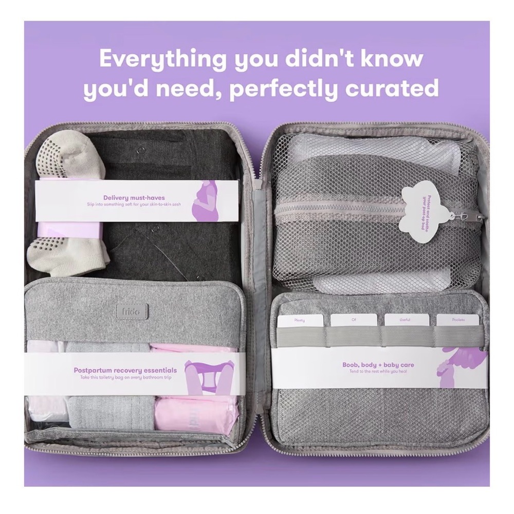 Frida Mom 30pc Pre-Packed Hosptial & Baby Essentials Travel Bag - Picture 2 of 3